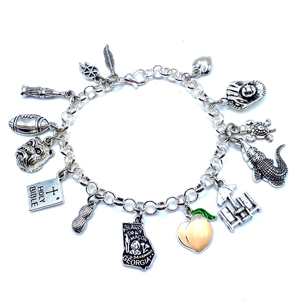 Georgia Charm Bracelet State Themed